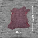 Purple Lambskin Shearling Hide For Rugs & Decoration