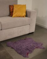 Purple Lambskin Shearling Hide For Rugs & Decoration