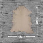 Beige Goatskin Hide For Rugs & Decoration