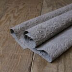 Suede Leather SSD032 Embossed Cloud Grey 1.25–1.35m²