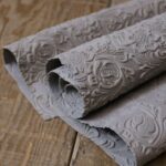 Suede Leather SSD032 Embossed Cloud Grey 1.25–1.35m² - Image 2
