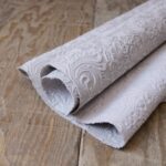 Suede Leather SSD033 Embossed Off-White 1.30–1.50m²