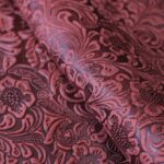 Δέρμα Κεριού FGE001 Σταμπωτό Burgundy 1,80–2,00m² - Image 3