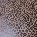 Suede Leather PSD026 Screenprint Leopard Brown 1.35–1.45m² - Image 4