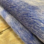 Δέρμα Ponyskin –  A4 ~ (20x30cm) Indigo & Gray - Image 2