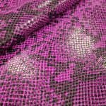 Embossed Cowhide Leather Snake Viola - Image 2