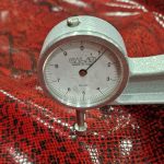 Embossed Cowhide Leather Snake Rosso - Image 3