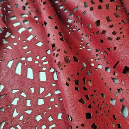 Laser Cut Leather with Decorative Pattern L103454 Chilli Pepper