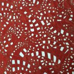 Laser Cut Δέρμα με Διακοσμητικό Σχέδιο L104234 Tango Red