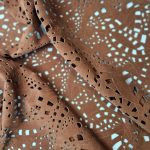 Laser Cut Leather with Decorative Pattern L104920 Root Beer