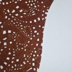 Laser Cut Leather with Decorative Pattern L104920 Root Beer
