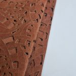 Laser Cut Leather with Decorative Pattern L104920 Root Beer