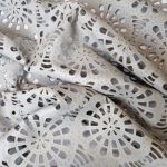 Laser Cut Leather with Decorative Pattern L105617 Green Milieu