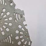 Laser Cut Leather with Decorative Pattern L105617 Green Milieu