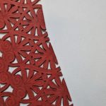 Laser Cut Leather with Decorative Pattern L121247 Cardinal