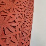 Laser Cut Leather with Decorative Pattern L121247 Cardinal
