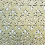 Laser Cut Δέρμα με Διακοσμητικό Σχέδιο L111923 Silver Fem