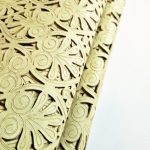 Laser Cut Δέρμα με Διακοσμητικό Σχέδιο L111923 Silver Fem
