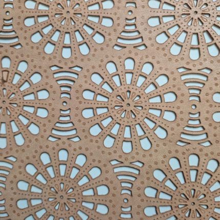 Laser Cut Δέρμα με Διακοσμητικό Σχέδιο L113657 Toasted Nut