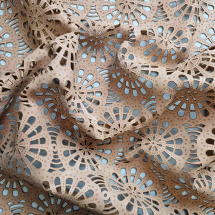 Laser Cut Δέρμα με Διακοσμητικό Σχέδιο L113657 Toasted Nut