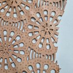 Laser Cut Δέρμα με Διακοσμητικό Σχέδιο L113657 Toasted Nut