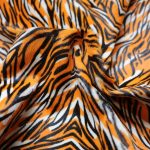 Ponyskin Δέρμα Τίγρε Μοτίβο Πορτοκαλί PO5894
