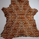 Ponyskin Δέρμα Τίγρε Μοτίβο Πορτοκαλί PO5894