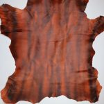 Ponyskin Leather ~85x80cm Animal Print Orange PO5915 - Image 3