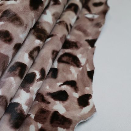 Ponyskin Δέρμα Αφηρημένο Λεοπάρ Κρεμ PO5934