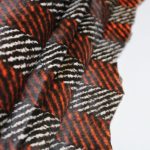 Ponyskin Leather ~91x88cm Orange Stripe PO5942 - Image 2