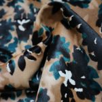 Ponyskin Leather Green & Brown Floral PO5971