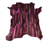 Ponyskin Δέρμα ~87x81cm Μωβ Animal Print PO932