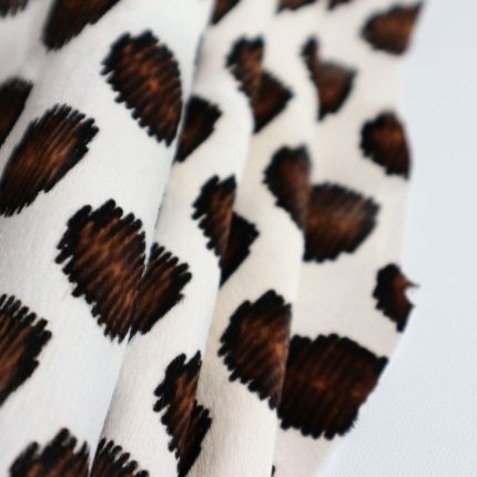 Ponyskin Δέρμα ~86x70cm Animal Print Καφέ-Μαύρο PO934