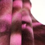 Ponyskin Δέρμα ~87x81cm Μωβ Animal Print PO932