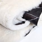 Calf Shearling Leather Soft 120x240cm White PL44WH