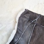 Calf Shearling Leather Soft 120x240cm White PL44WH