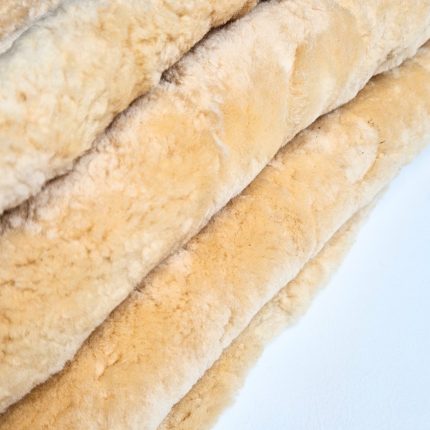 Calf Shearling Leather Soft 120x240cm Yellow PL44YE