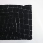 Δέρμα Σουέτ Κροκό 1.20-1.30m2 Μαύρο Raven CR001BK