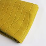 Δέρμα Σουέτ Κροκό 1.30-1.38m2 Κίτρινο Celery CR004Y