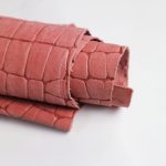 Δέρμα Σουέτ Κροκό 1.60-1.70m2 Ροζ Carmine CR005P
