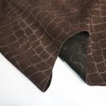 Δέρμα Σουέτ Κροκό 1.80-2.10m2 Καφέ Java CR008DB